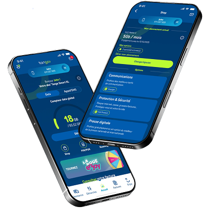 Tango Mobile App — interface